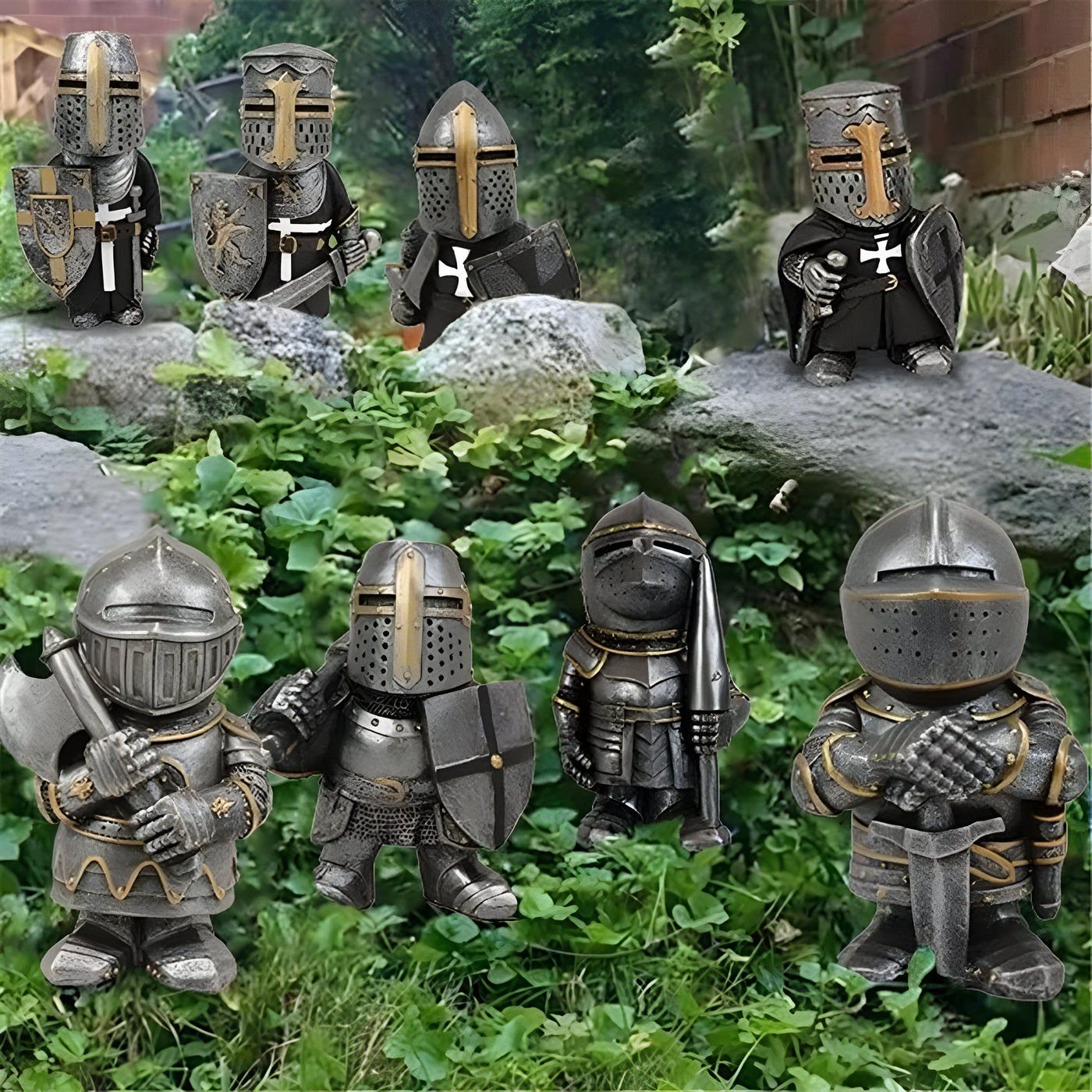 NobleKnight Statue - Miniatur-Ritter Garten Statue