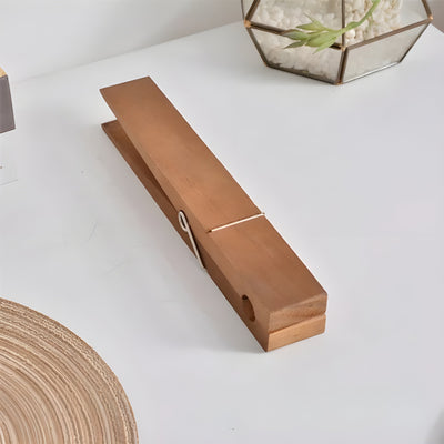 PineGrip Handtuchhalter - Eleganter Badezimmer Handtuchklammer aus Holz