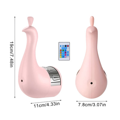 GlowFeather Light - Elegante Pfauen-Projektions-LED-Lampe