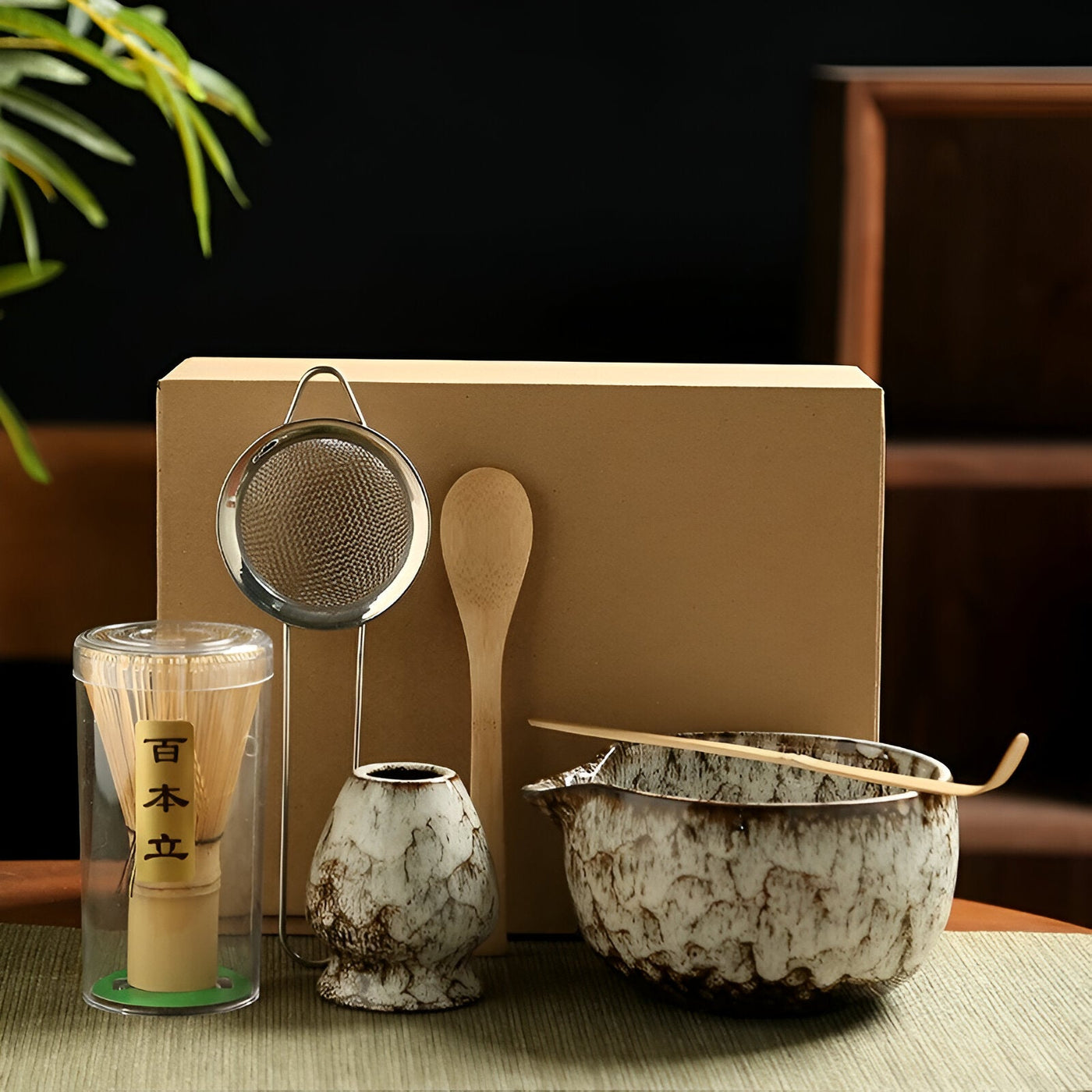 MatchaHarmony Set – 6-teiliges japanisches Matcha-Tee-Werkzeugset