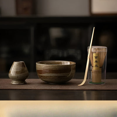 ChasenZen Set – 4-teiliges Japanisches Matcha Tee-Set