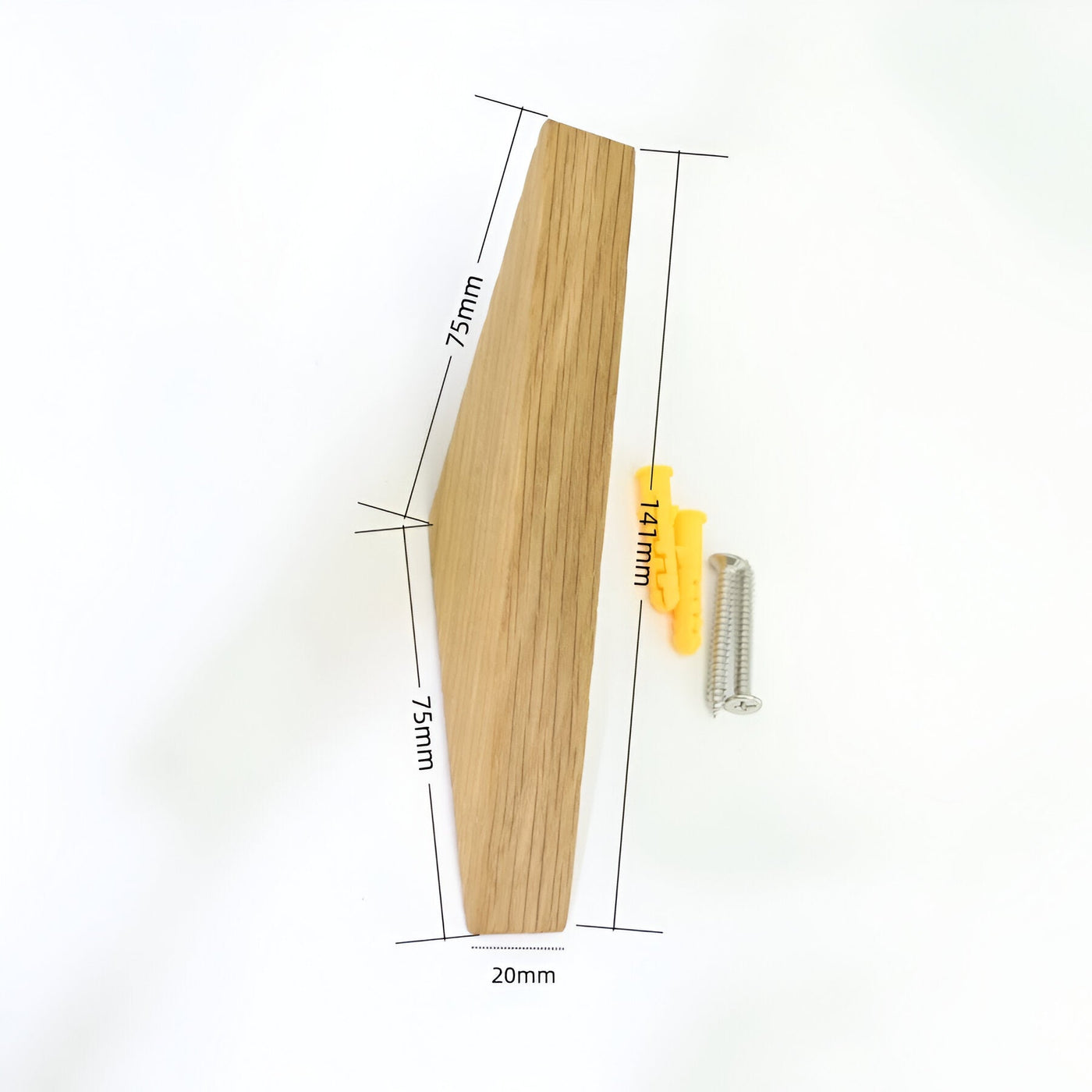 NatureHold Hooks - Wandmontage Kleiderhaken aus Holz