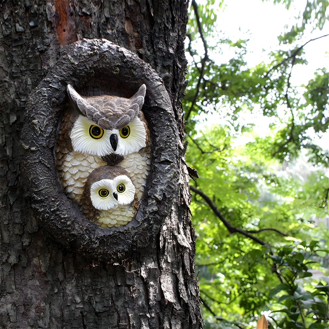 MysticOwl Ornament – Dekorative Eulenstatue aus Kunstharz