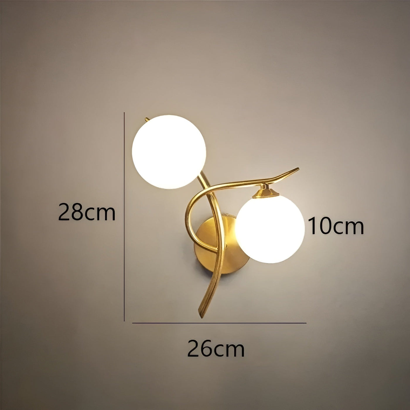 EternaGlow Light - Nordische Glaskugelleuchte aus Eisen