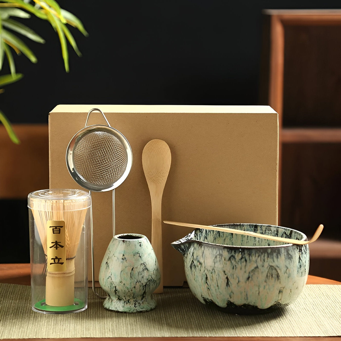 MatchaHarmony Set – 6-teiliges japanisches Matcha-Tee-Werkzeugset