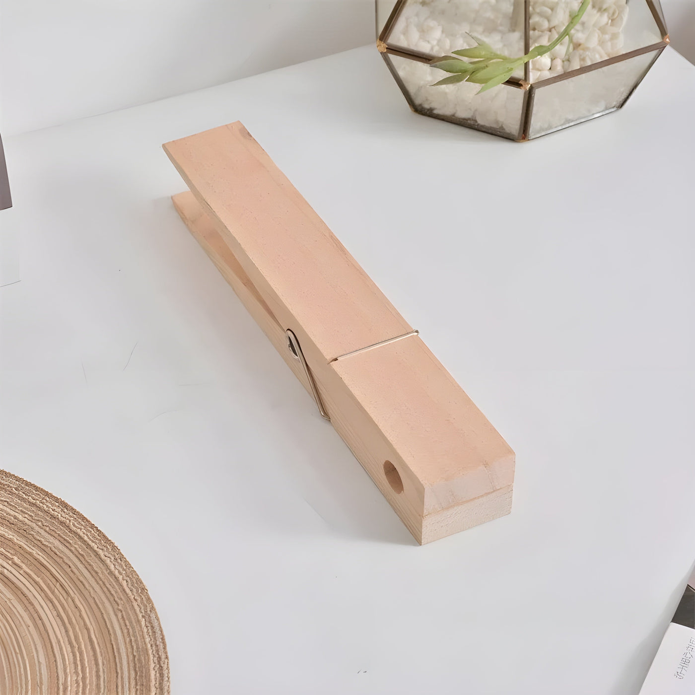 PineGrip Handtuchhalter - Eleganter Badezimmer Handtuchklammer aus Holz