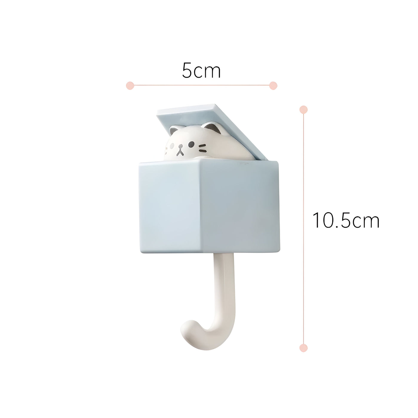 MeowGrip Haken – Selbstklebende Tier-Wandhaken für Schlüssel