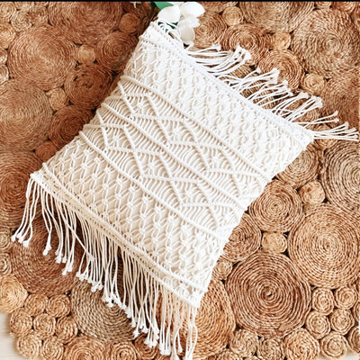 LushWeave Cover - Handgemachter böhmischer Kissenbezug