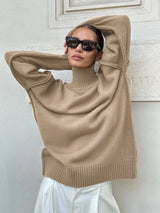 Yalisse | Eleganter Rollkragenpullover gestrickt in Khaki