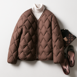 Katharina | Damen Warme Gesteppt Leichte Pufferjacke in Bordeaux