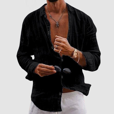 RICHI - LEINENHEMD IM LÄSSIGEN STIL