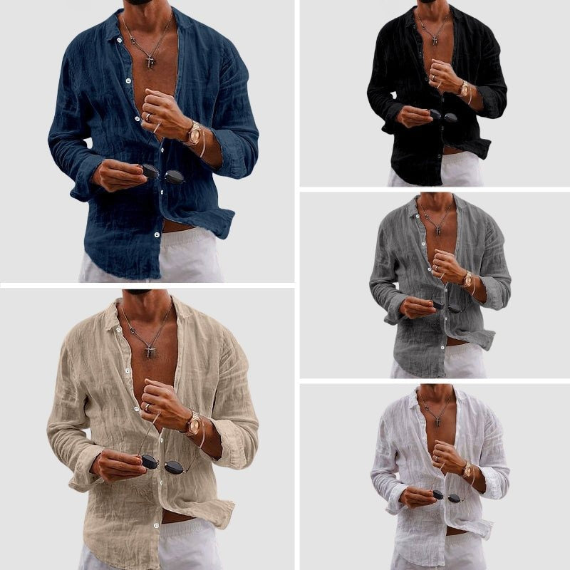 RICHI - LEINENHEMD IM LÄSSIGEN STIL