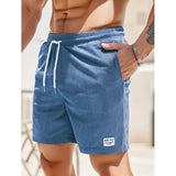 Maximilian | Herren Badeshorts mit Kordelzug in Blau