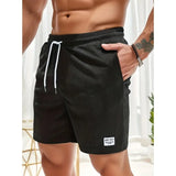 Maximilian | Herren Badeshorts mit Kordelzug in Schwarz
