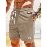 Maximilian | Herren Badeshorts mit Kordelzug in Khaki