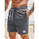 Maximilian | Herren Badeshorts mit Kordelzug in Dunkelgrau
