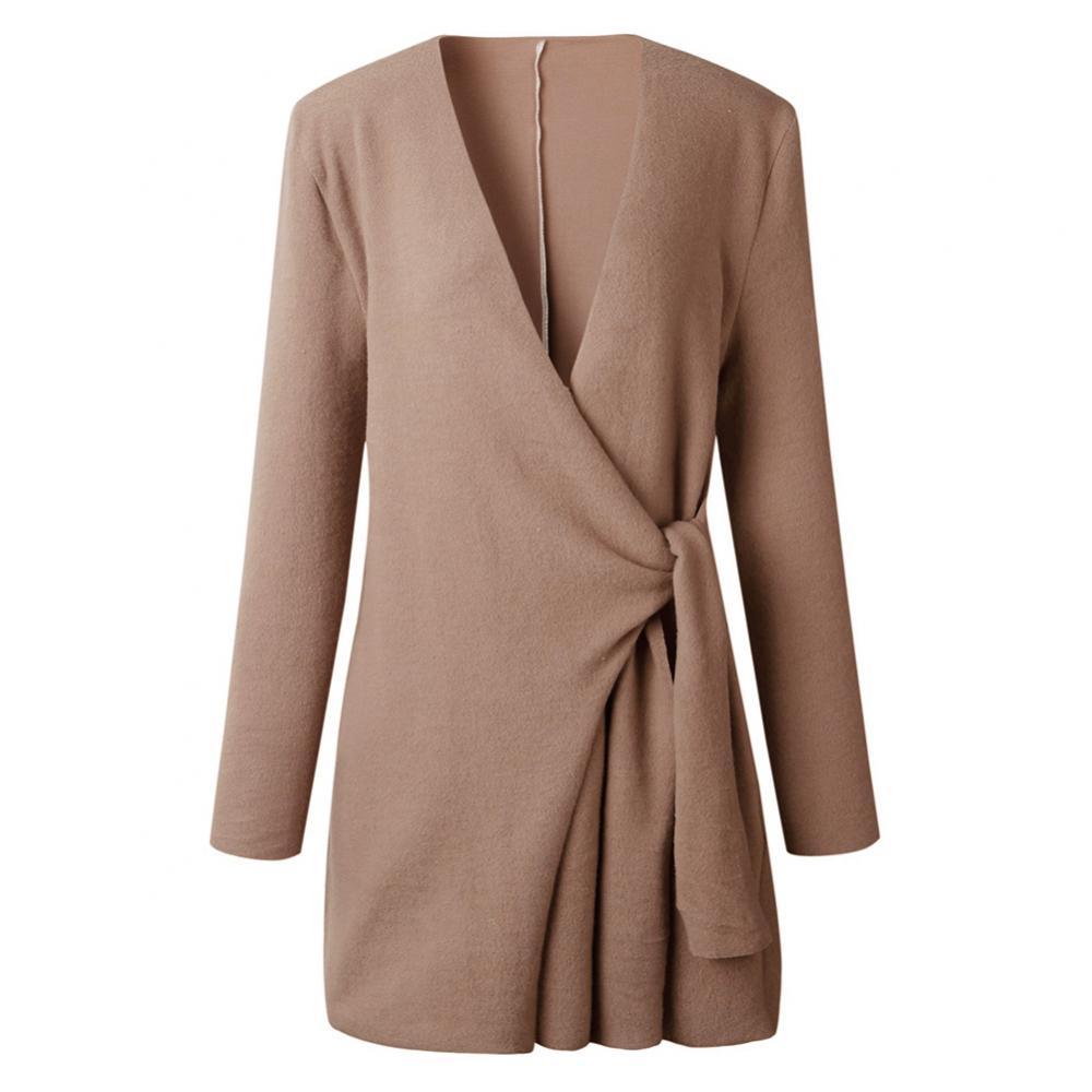 Mercedes - Wollstrickjacke mit V-Ausschnitt