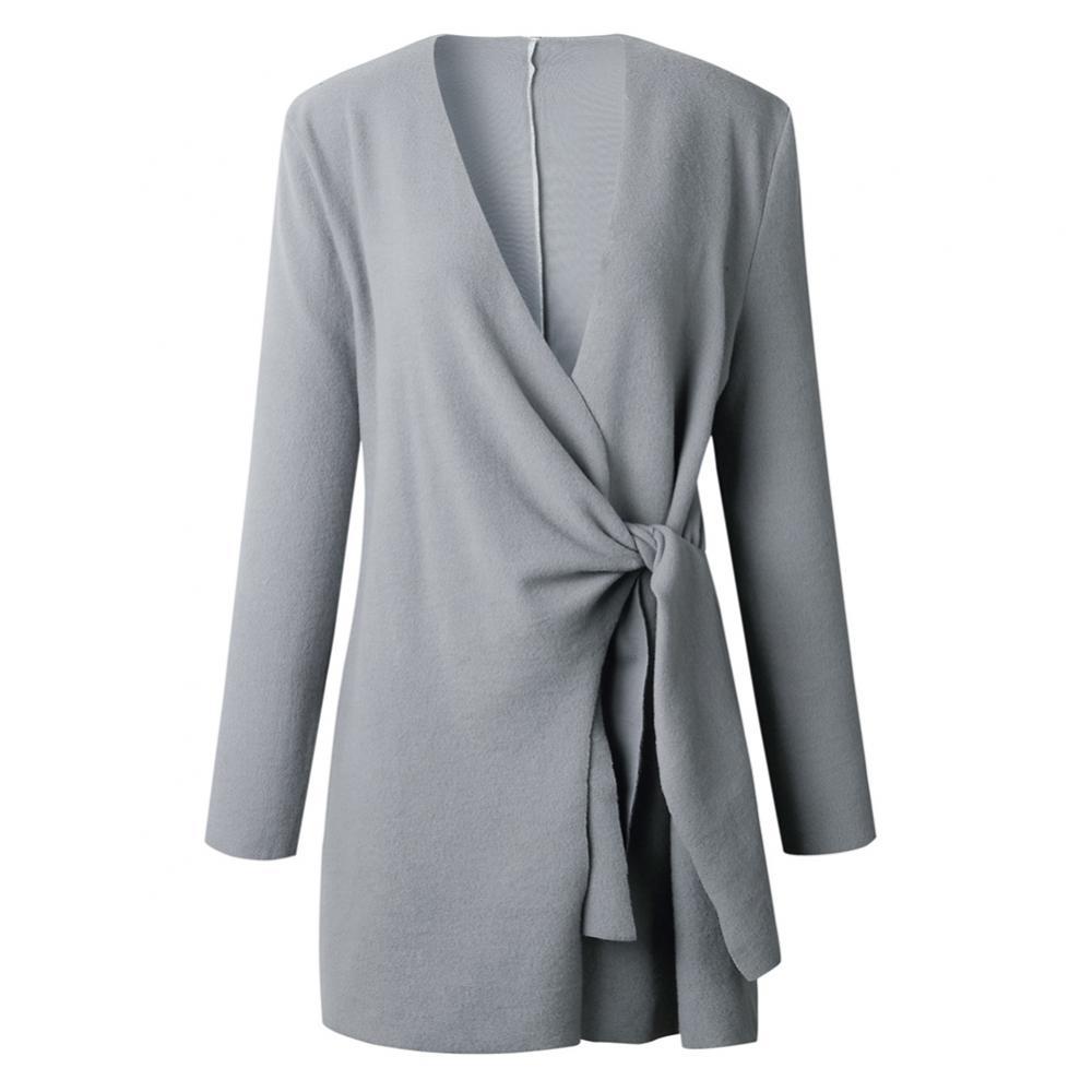 Mercedes - Wollstrickjacke mit V-Ausschnitt