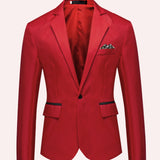 Levin | Herren Blazer mit Business Schnitt in Rot