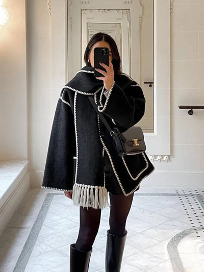 Adele Mäntel mit Schal