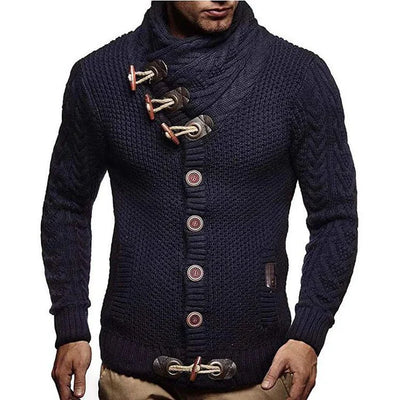 Aksel Strickpullover mit Knebelverschluss