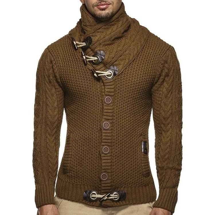 Aksel Strickpullover mit Knebelverschluss