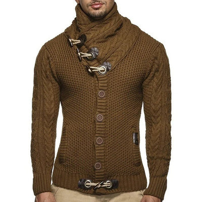 Aksel Strickpullover mit Knebelverschluss