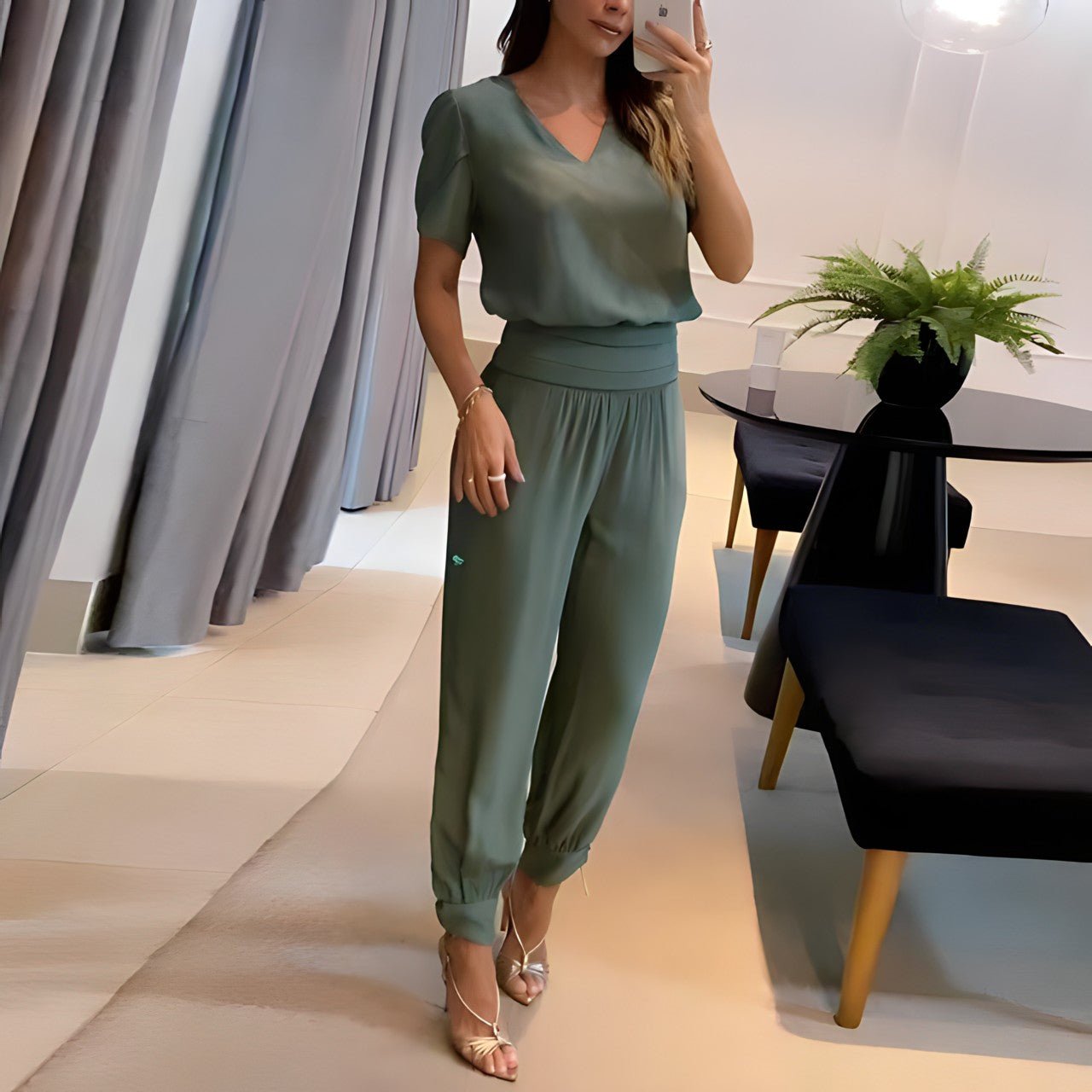 Alexandra Blusen- und Hosen-Set