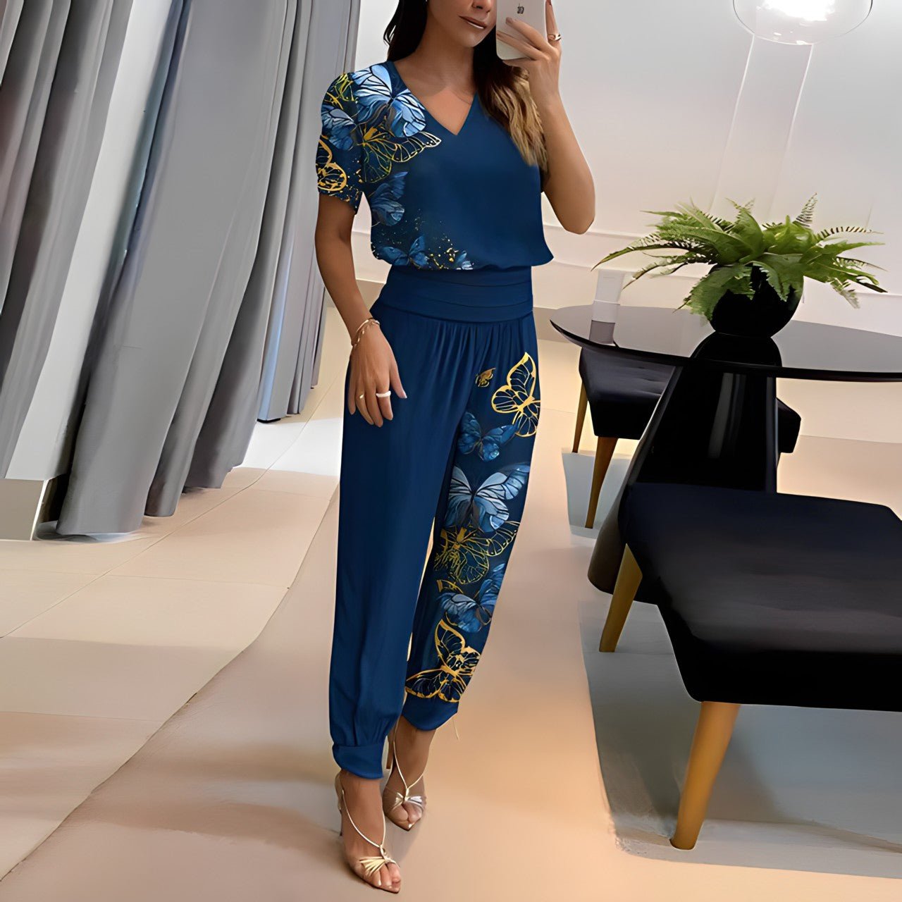 Alexandra Blusen- und Hosen-Set