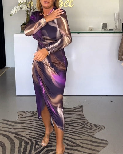 Alise V-Ausschnitt Midikleid