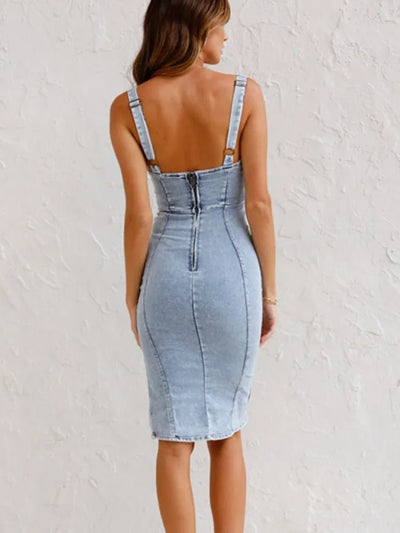Annelise Denim-Bodycon-Kleid