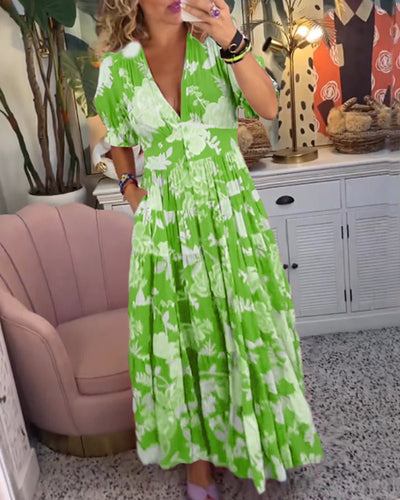 Anni Blumen A-Linien Kleid