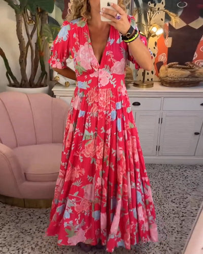 Anni Blumen A-Linien Kleid
