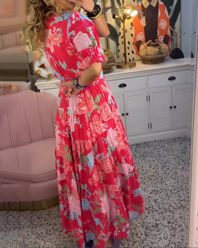 Anni Blumen A-Linien Kleid