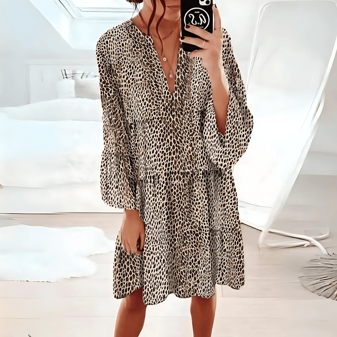 Annika Kleid mit Leopardenmuster