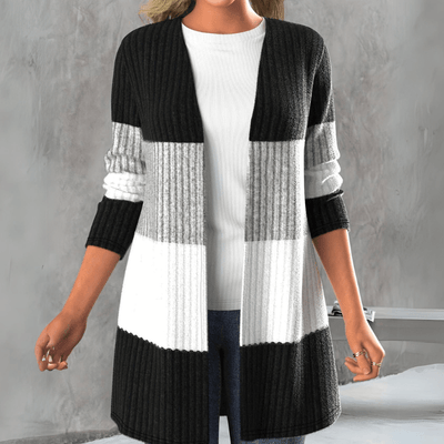 Asta Color-Block Strickjacke
