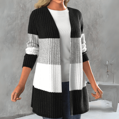 Asta Color-Block Strickjacke