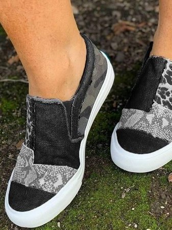 Astrid Leopard Schlupfschuhe