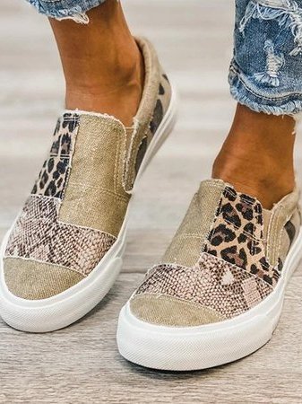 Astrid Leopard Schlupfschuhe