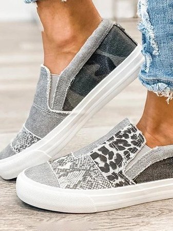 Astrid Leopard Schlupfschuhe