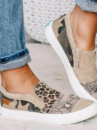 Astrid Leopard Schlupfschuhe
