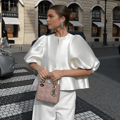 Bethany Bluse mit Puffärmeln