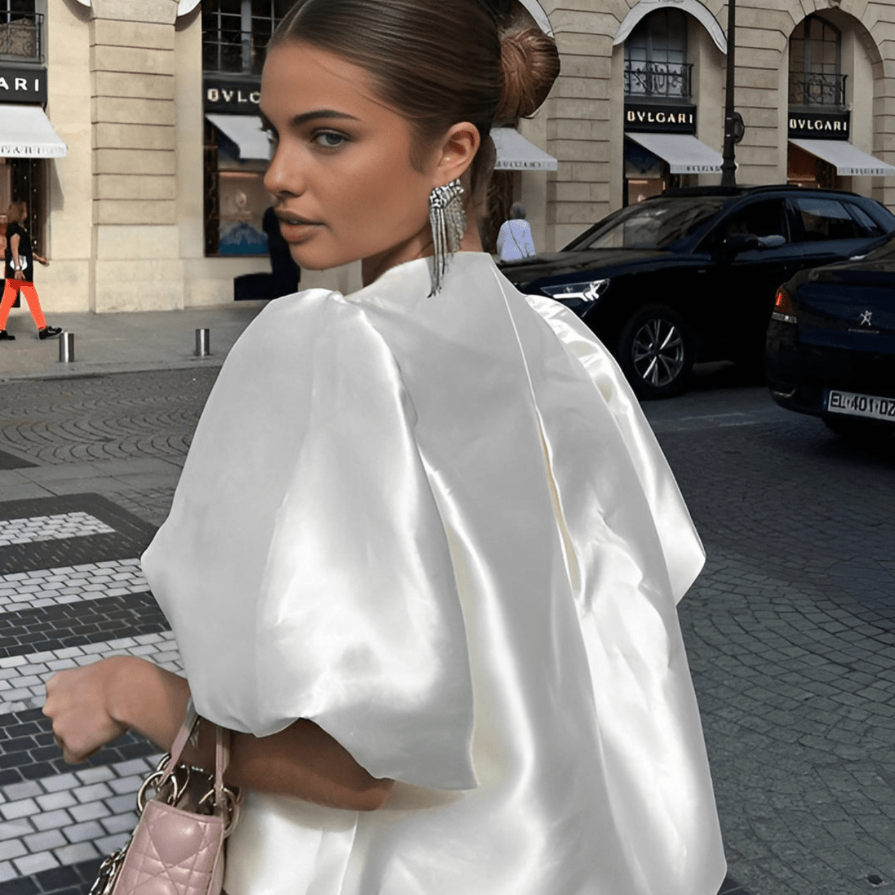 Bethany Bluse mit Puffärmeln