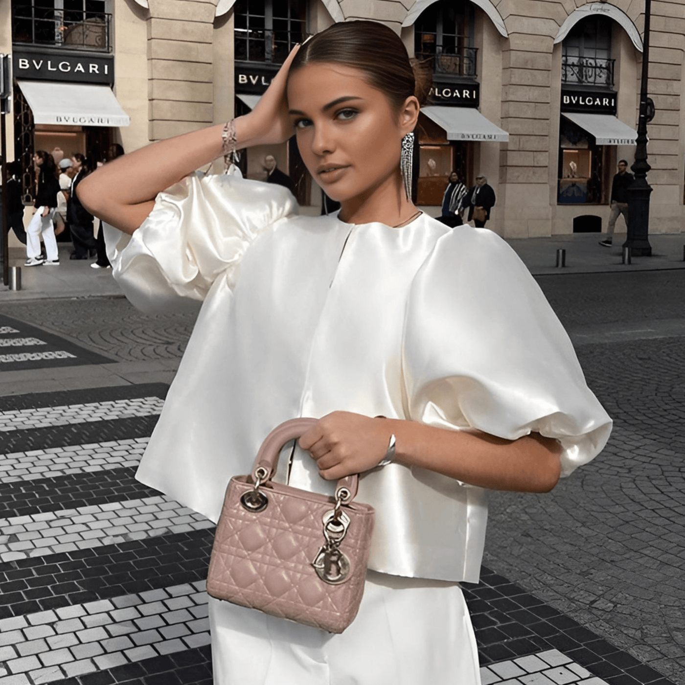 Bethany Bluse mit Puffärmeln