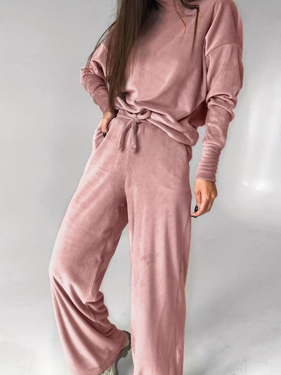 Birthe Samt-Loungewear-Set