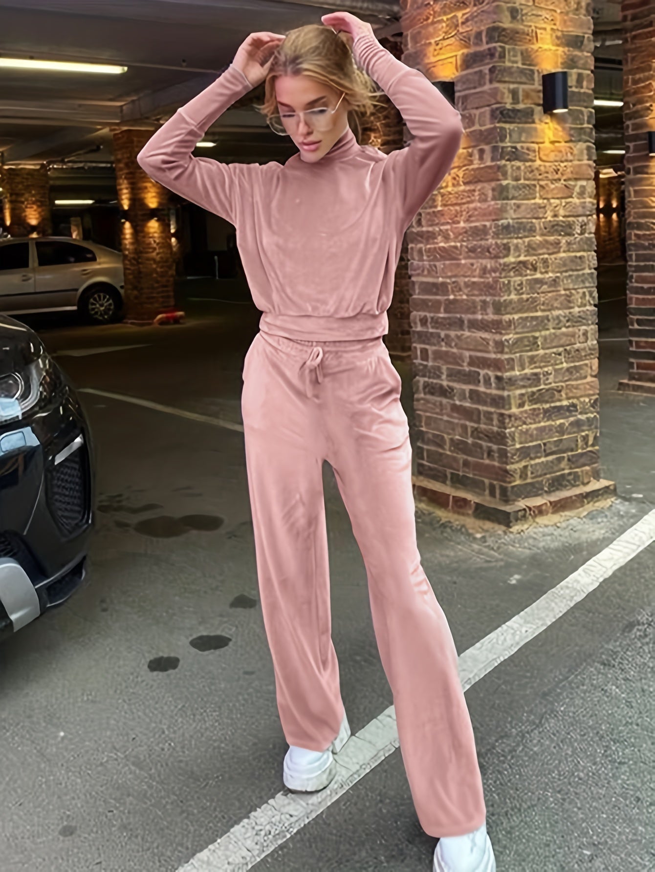 Birthe Samt-Loungewear-Set