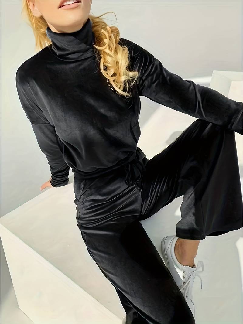 Birthe Samt-Loungewear-Set