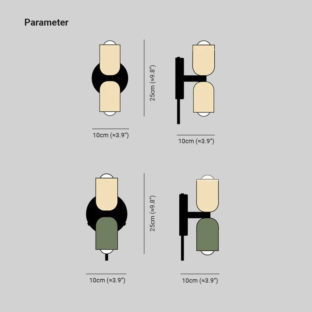 Brillant Wandleuchte im dänischen Stil