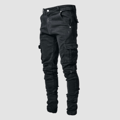 Casper Dehnbare Cargo-Jeans