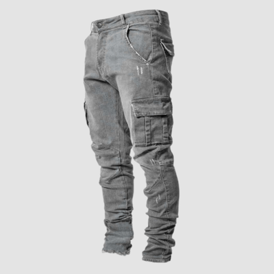 Casper Dehnbare Cargo-Jeans
